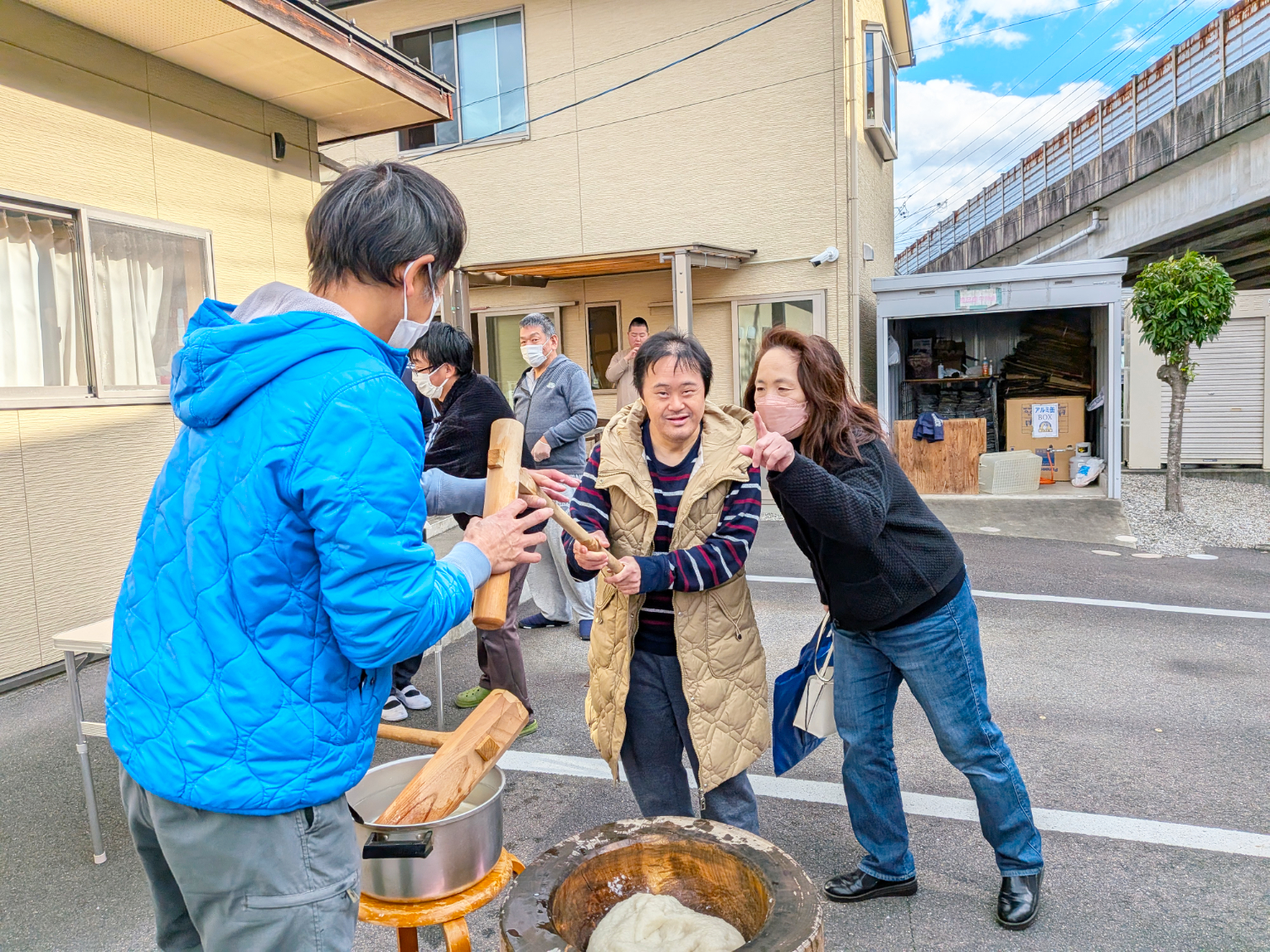 餅つき