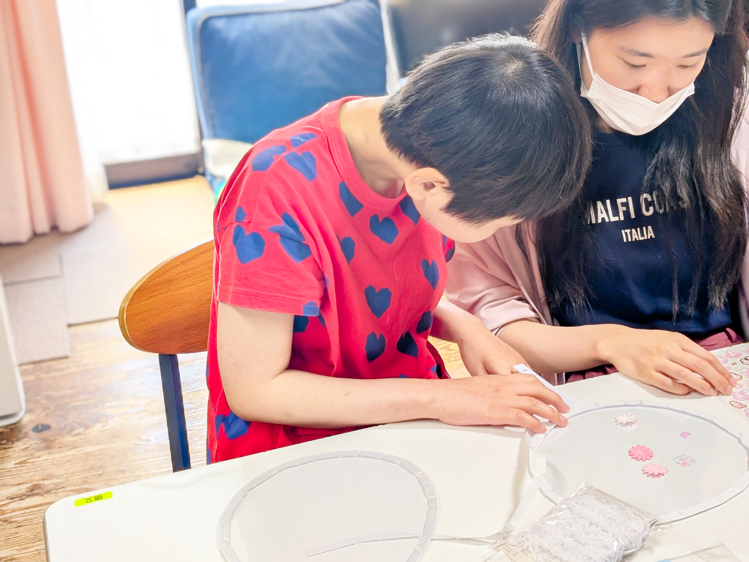 工作うちわ作り