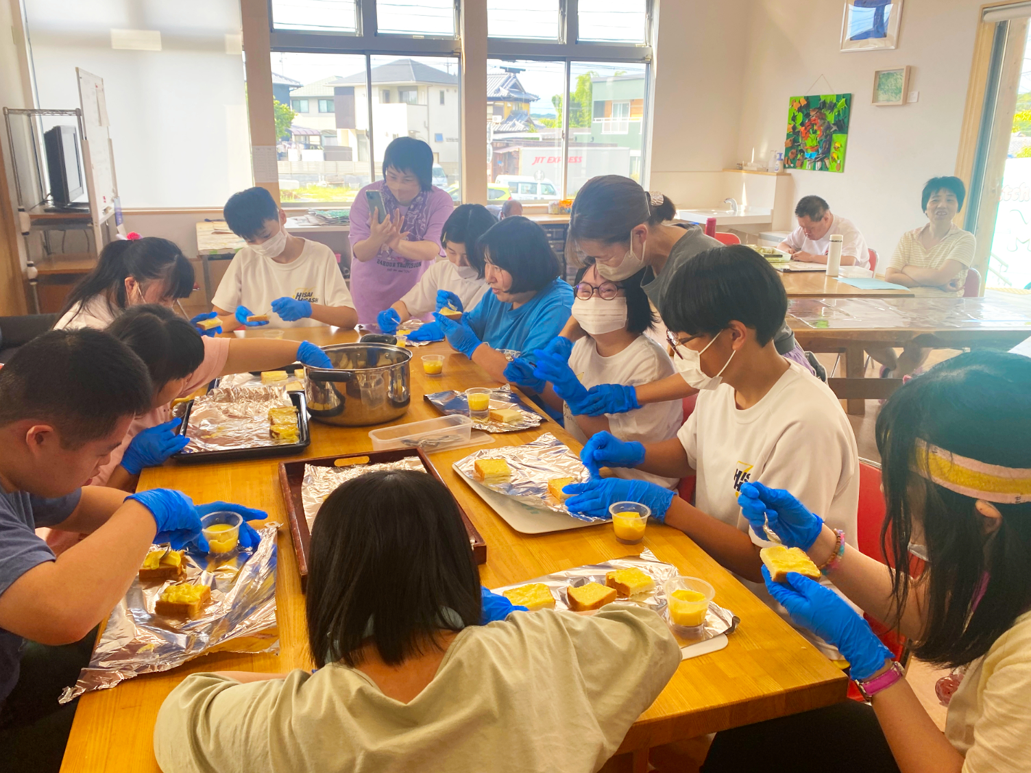 フレンチトーストづくり
